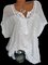 Cutout Paneled Bats Sleeve Plus Size Casual Blouse